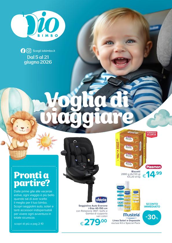Volantino Io Bimbo Voglia di Viaggiare