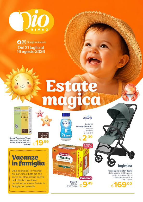 Volantino Io Bimbo Estate Magica