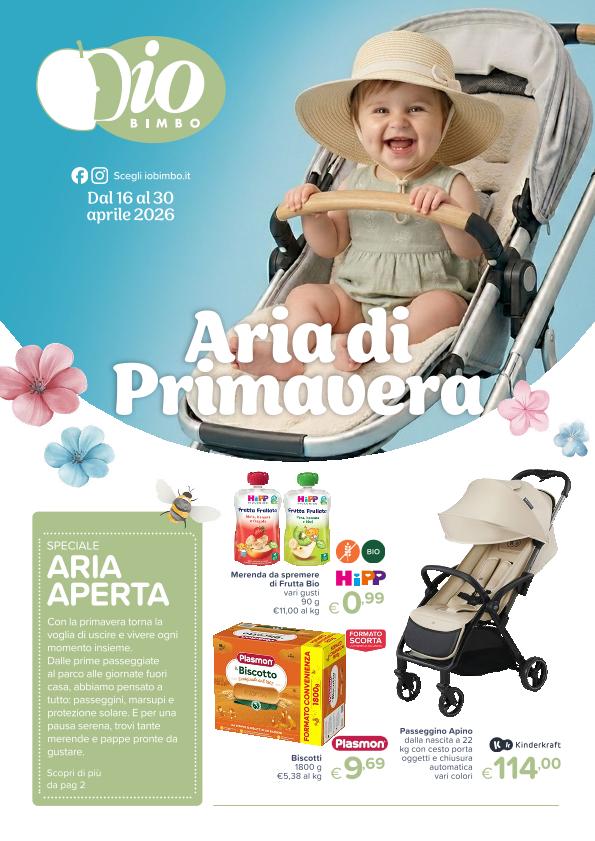 Volantino Io Bimbo Aria di Primavera